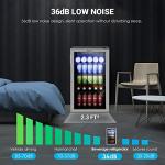 130 Can Beverage Cooler Mini Fridge with Glass Door