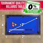 GoSports 7 ft Modern Pool Table with Accessories