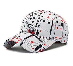 Adjustable Cotton Poker Card Baseball Cap