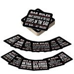 24-Pack Absorbent Beer Mats for Home Bars
