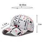 Adjustable Cotton Poker Card Baseball Cap