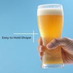 JoyJolt Callen 15.5oz Beer Glass Set of 4