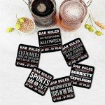 24-Pack Absorbent Beer Mats for Home Bars