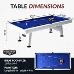 Hathaway Alpine 8-ft Outdoor Pool Table Set