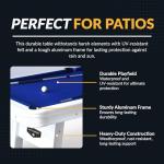 Hathaway Alpine 8-ft Outdoor Pool Table Set