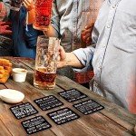 24-Pack Absorbent Beer Mats for Home Bars
