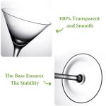 Set of 6 Unbreakable Plastic Martini Glasses