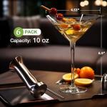 Set of 6 Unbreakable Plastic Martini Glasses