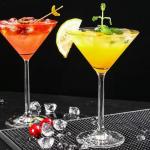 Set of 6 Unbreakable Plastic Martini Glasses