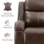 Leather Power Recliner Chair with Charging Ports