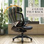 Ergonomic Gaming Mesh Office Chair with Flip-up Arms