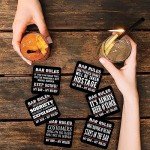 24-Pack Absorbent Beer Mats for Home Bars