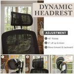 Ergonomic Gaming Mesh Office Chair with Flip-up Arms