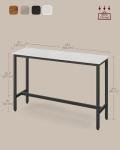 VASAGLE Industrial Bar Table with Sturdy Frame