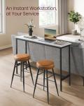 VASAGLE Industrial Bar Table with Sturdy Frame