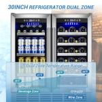 30-Inch Dual Zone Beverage Cooler Fridge
