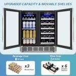 30-Inch Dual Zone Beverage Cooler Fridge