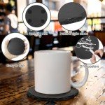 60-Piece Black Slate Coaster Set for Home & Bar