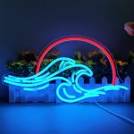 Dimmable Sunset Wave Neon Sign for Man Cave