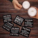 24-Pack Absorbent Beer Mats for Home Bars