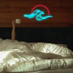 Dimmable Sunset Wave Neon Sign for Man Cave