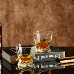 PARACITY Set of 2 Old Fashioned Whiskey Glasses