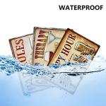 Funny Vintage Bar Rules Tin Signs - 4 Pack