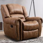 Heavy Duty Leather Recliner Chair for Man Cave