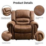 Heavy Duty Leather Recliner Chair for Man Cave