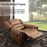 Heavy Duty Leather Recliner Chair for Man Cave