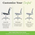 Big and Tall Ergonomic Office Chair, 350 lb Capacity