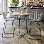 Adjustable Wood Cocktail Table for Home or Events