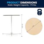 Adjustable Wood Cocktail Table for Home or Events