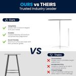 Adjustable Wood Cocktail Table for Home or Events