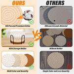 Set of 8 Absorbent Cotton Drink Coasters