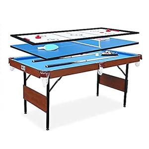 RACK Crux 55" Folding Pool Table - 3-in-1