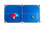 RACK Crux 55" Folding Pool Table - 3-in-1