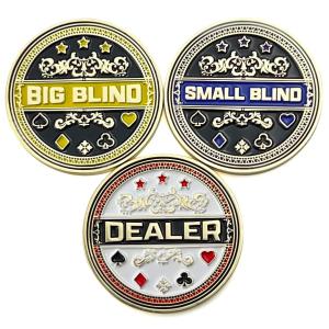 Luck Lab 3-Piece Metal Poker Button Set