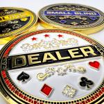 Luck Lab 3-Piece Metal Poker Button Set