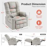 Large Power Lift Recliner Chair with Massage & Heat