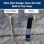 Titanium Bottle Opener with Key Ring