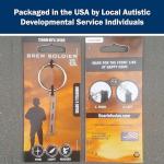 Titanium Bottle Opener with Key Ring