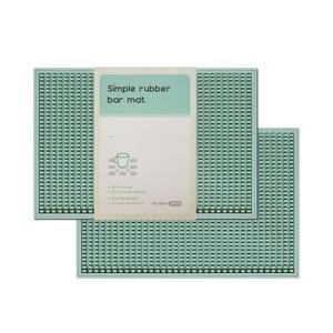 2 Pack Green Bar Mats for Home and Camping