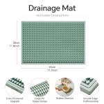 2 Pack Green Bar Mats for Home and Camping