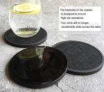 Silicone Drink Coasters with Holder - 6 Pack