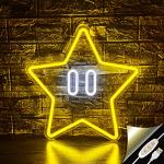 Cool Star Neon Sign for Game Room Decor