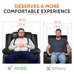 Oversized Rocker Recliner Chair - Comfy Faux Leather
