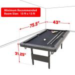 GoSports Foldable 6ft Billiards Game Table