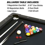 GoSports Foldable 6ft Billiards Game Table