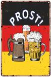 German Beer Metal Sign for Man Cave Decor